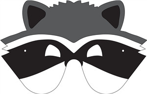 Raccoon Mask Printable Silhouette Line Store Raccoon Mask