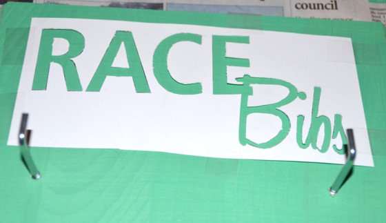 Race Bib Template Free Word Running for the Medal