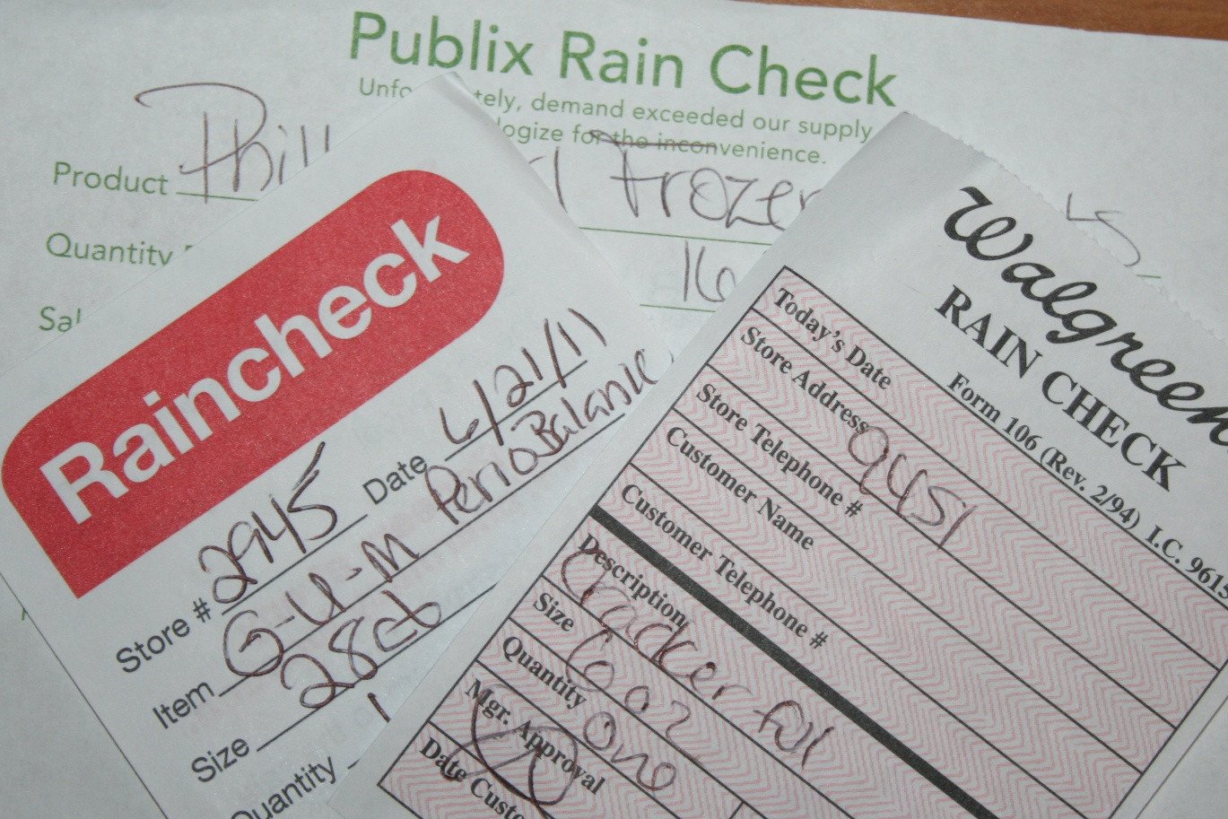 Rain Check Images the Importance Of Rainchecks