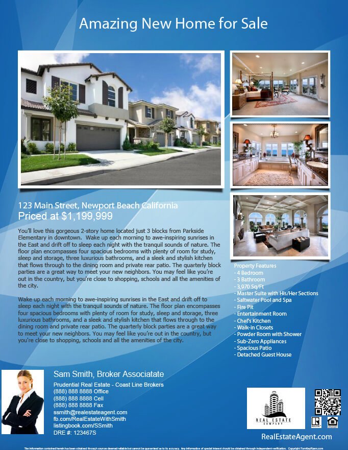 Real Estate Ad Templates Gallery Turnkey Flyers