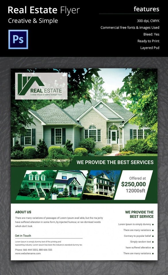 Real Estate Flyer Template Free Real Estate Flyer Template 37 Free Psd Ai Vector Eps