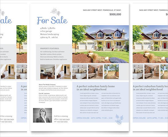 Real Estate Flyer Template Word 36 Real Estate Flyer Templates Psd Ai Word Indesign