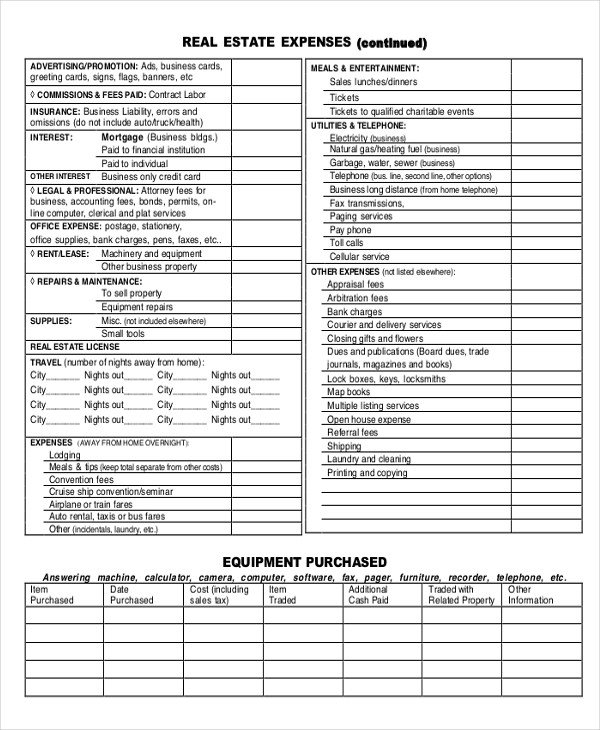 Real Estate Spreadsheet Templates Spreadsheet Template – 16 Free Word Pdf Documents