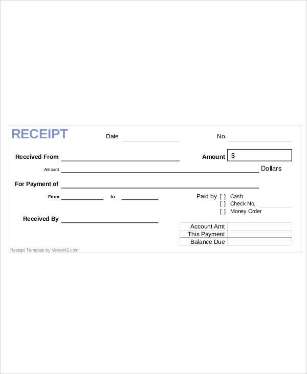 Receipt for Services Template 28 Printable Payment Receipts Word Pdf
