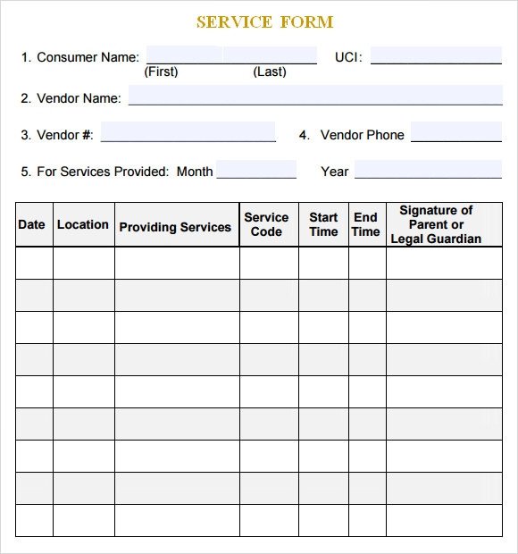 Receipt for Services Template Sample Service Receipt Template 8 Free Documents In Pdf