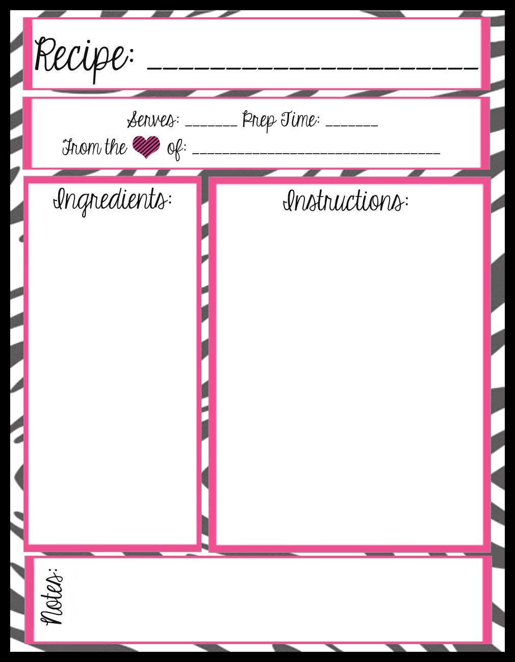 Recipe Template for Pages Mesa S Place Full Page Recipe Templates [free Printables]