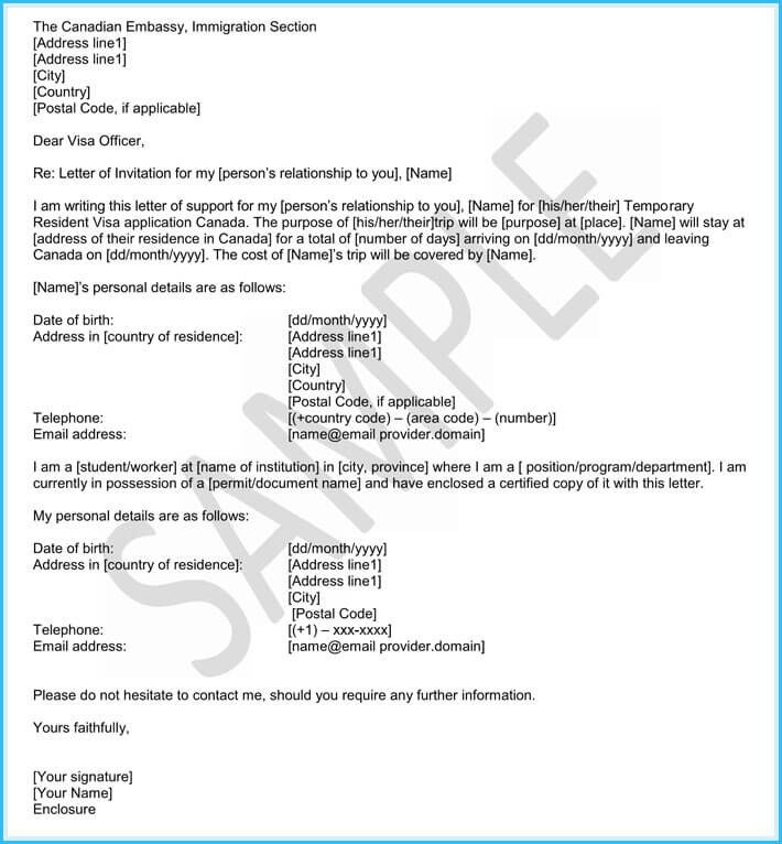 Recommendation Letter for Immigration Immigration Reference Letters 6 Samples & Templates