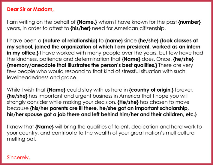 Recommendation Letter for Immigration Immigration Reference Letters 7 Samples formats and Recommendation Letter for Immigration Immigration Reference Letters 7 Samples formats and