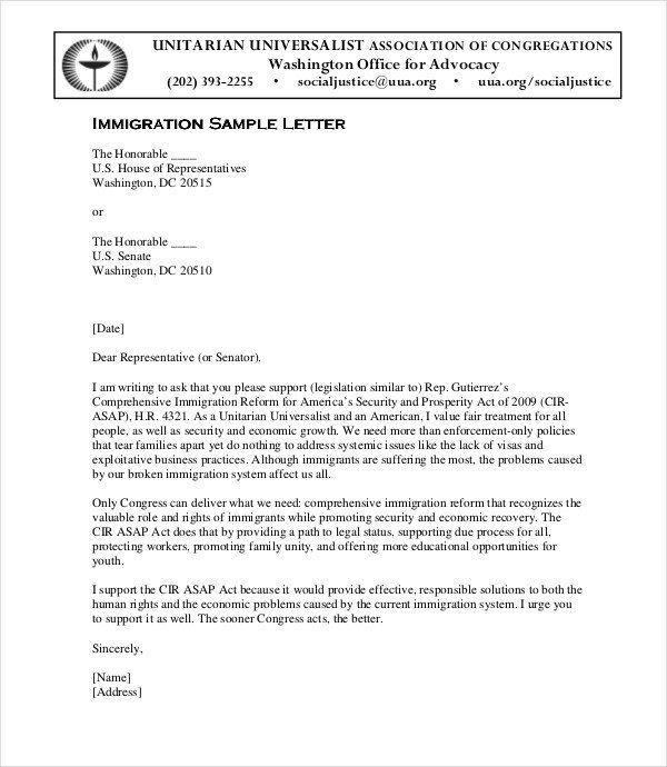 Recommendation Letter for Immigration Witness Letter for Marriage Sample