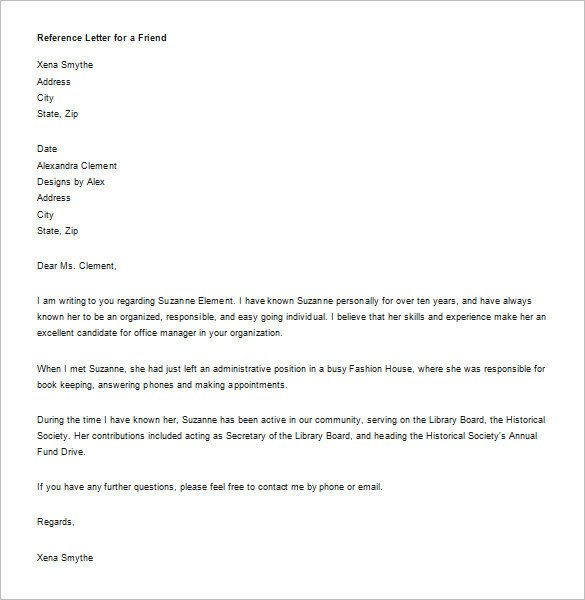 Recommendation Letter Template for Job 10 Job Re Mendation Letter Templates Doc