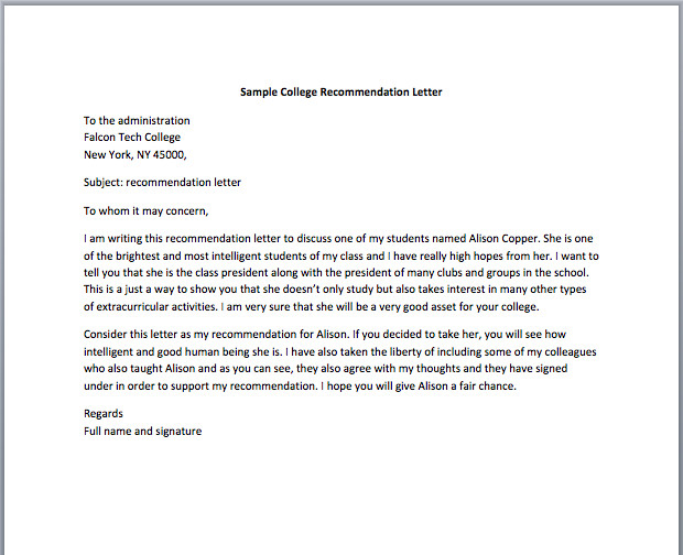 Reference Letters for Nurses 9 Letter Of Re Mendation for Nursing School Free Download