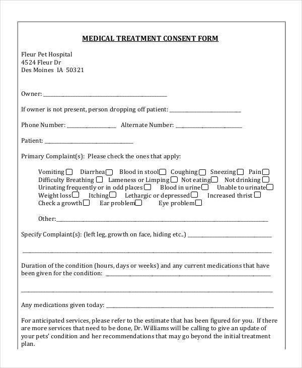 Refusal Of Treatment form Blank Medical forms 35 Free Documents In Word Pdf
