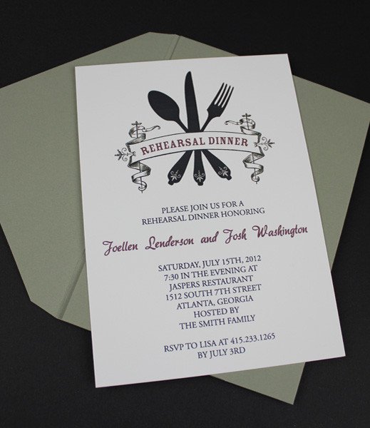 Rehearsal Dinner Invitation Template Invitation Template – Casual Rehearsal Dinner – Download