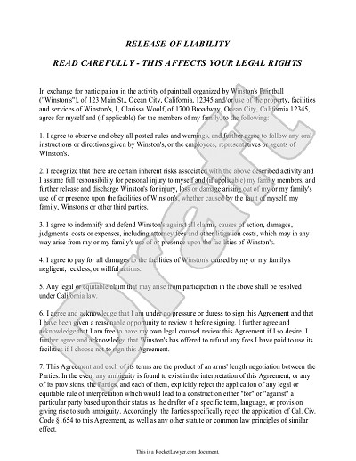 Release Of Liability Template Liability Release form Template Free Waiver Of Liability Release Of Liability Template Liability Release form Template Free Waiver Of Liability