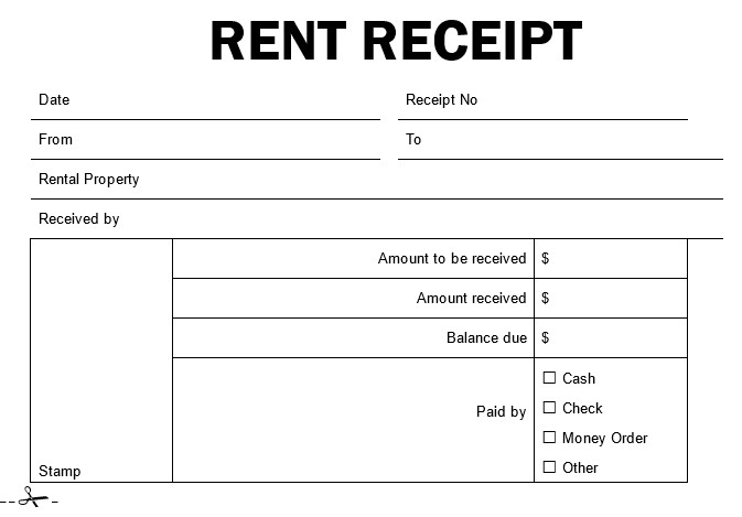 Rent Receipt Template Word Document 50 Free Receipt Templates Cash Sales Donation Taxi