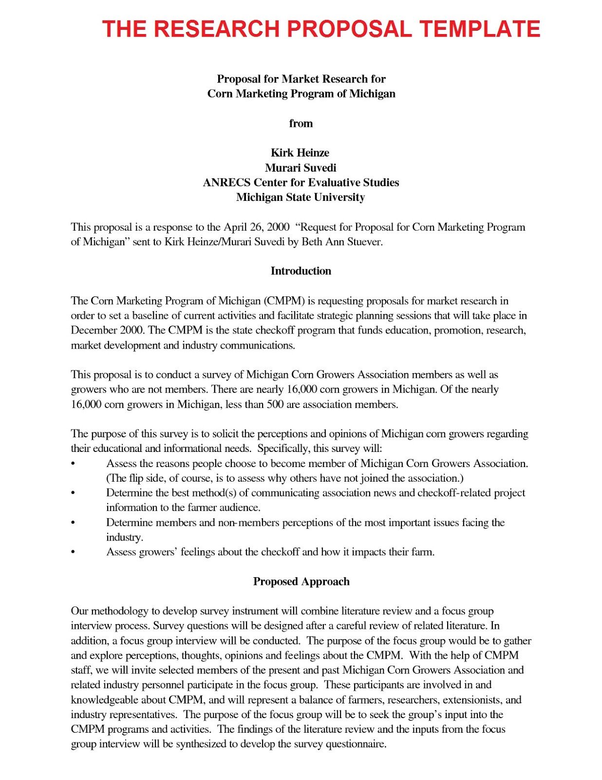 Research Paper Proposal Template Business Letter Sample November 2012