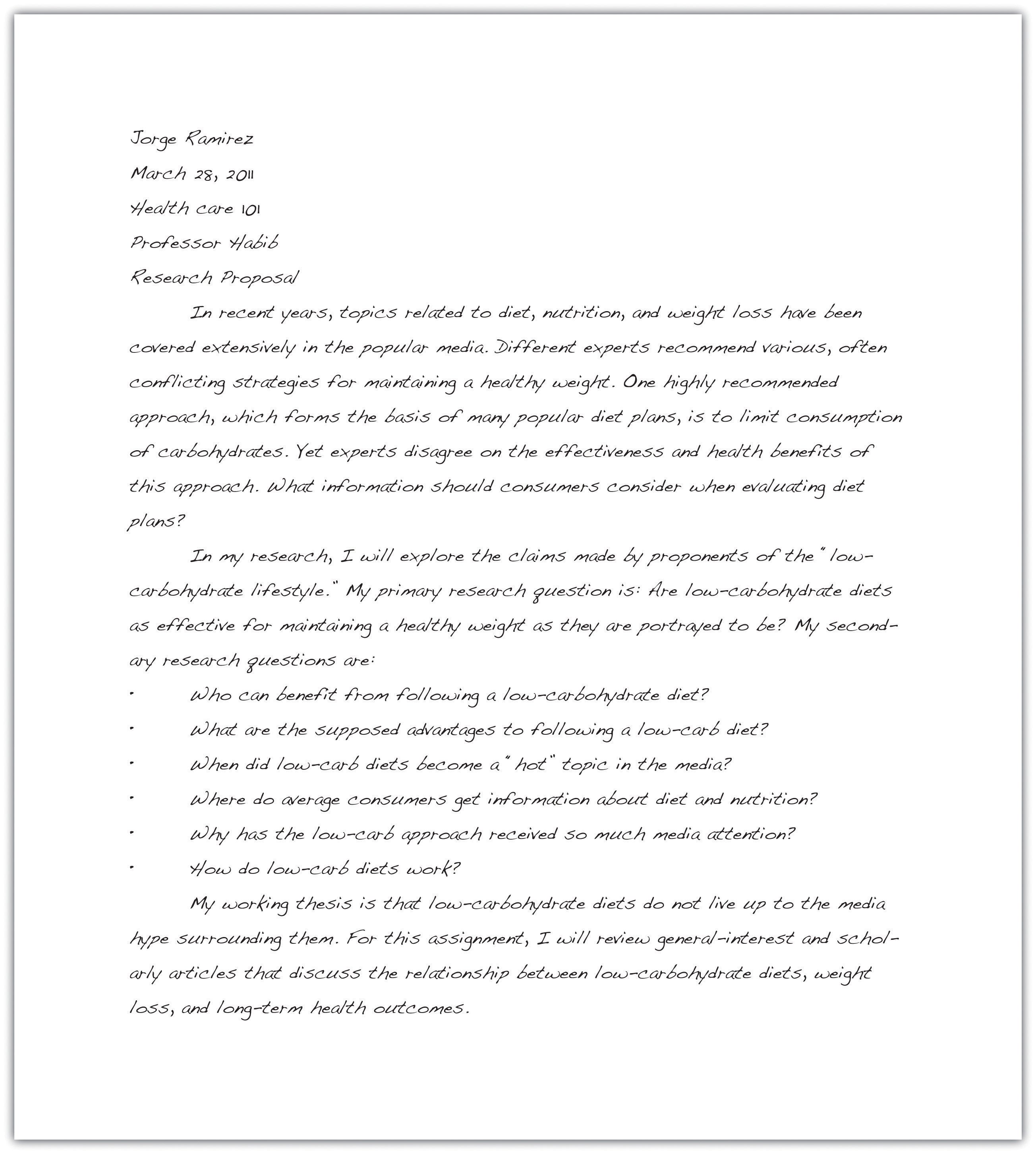Research Paper Proposal Template Steps In Developing A Research Proposal