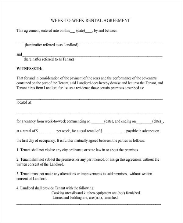 Residential Lease Agreement Template 26 Simple Rental Agreement Templates Free Word Pdf