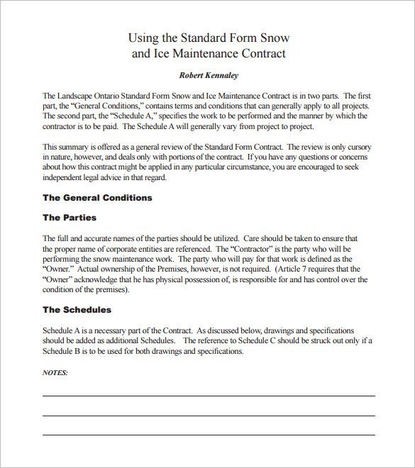 Residential Snow Removal Contract 20 Snow Plowing Contract Templates Google Docs Pdf