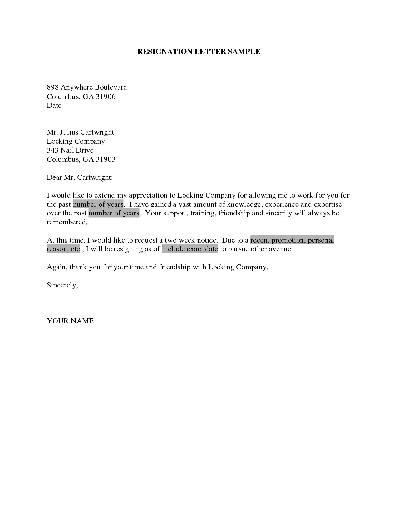 Resignation Letter Personal Reason Writing A Resignation Letter Due to Personal Reasons