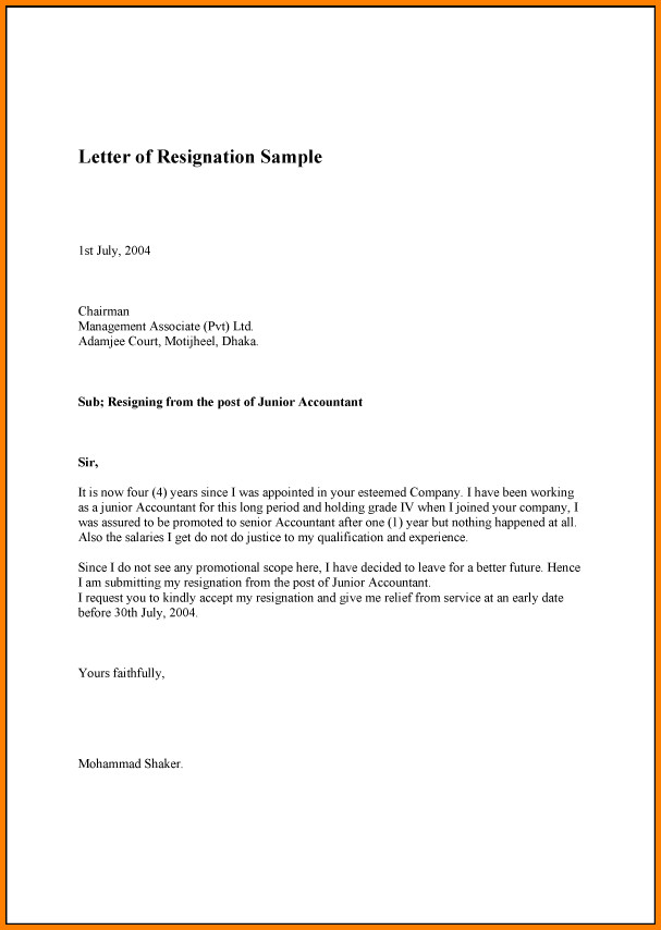 Resignation Letter Personal Reasons 8 Resignation Letters for Personal Reasons