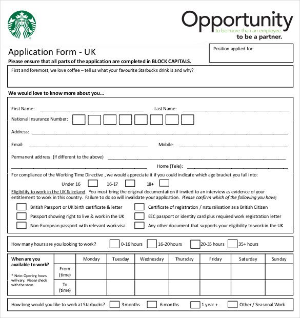 Restaurant Job Application Template Employment Application California Template