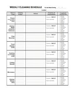 Restaurant Side Work Chart Template Restaurant Server Side Work Checklist Template