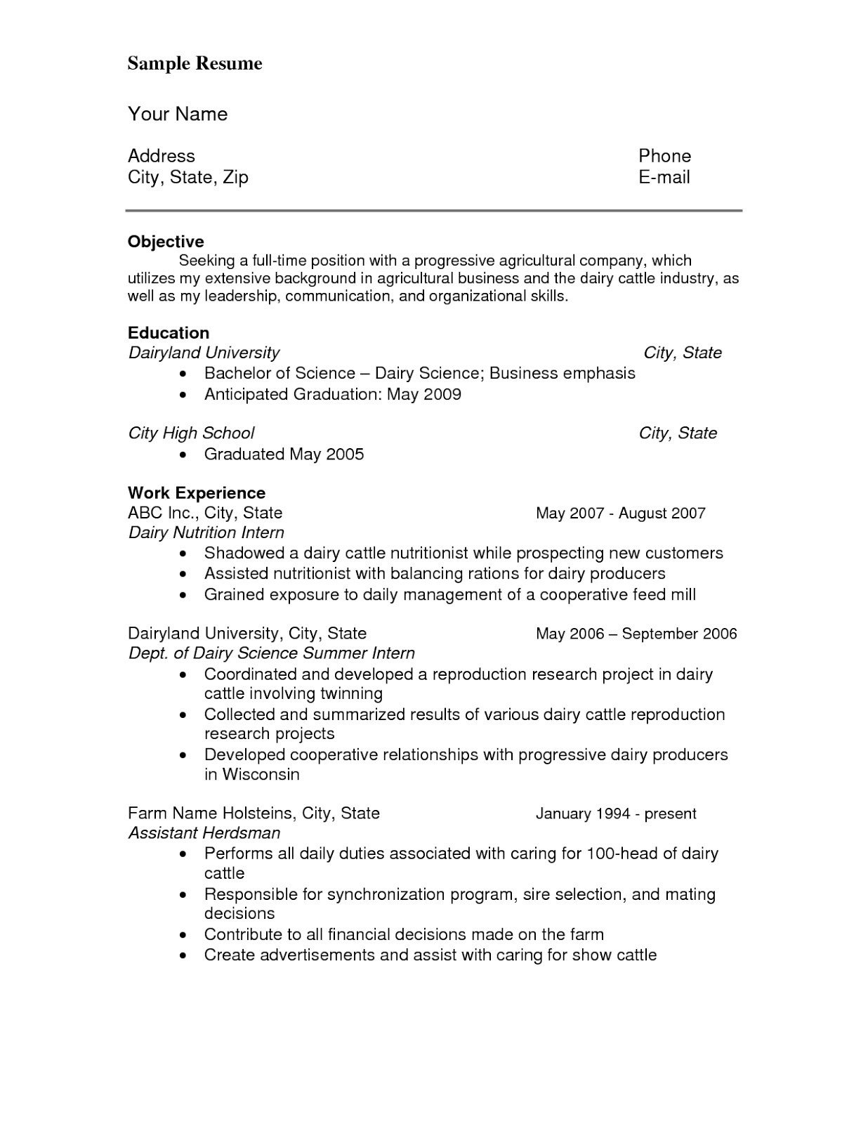Resume Reference Page Template References for Resume Sample