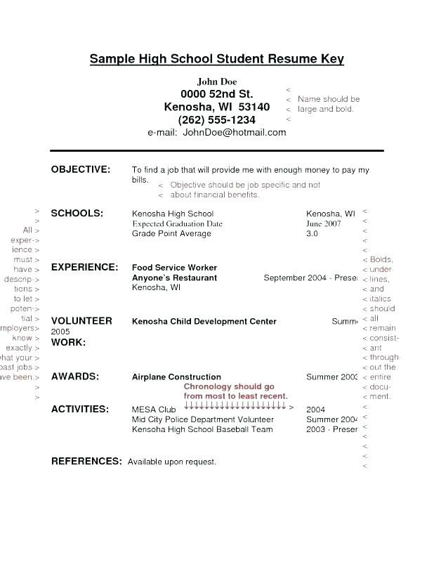 Resume Template for First Job 11 12 Resume Examples for Teenagers First Job