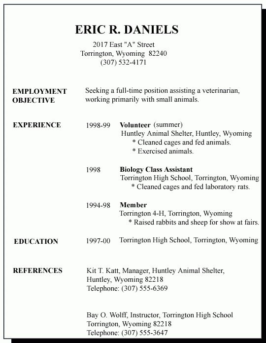 Resume Template for First Job 12 13 Resume Sample for First Time Job Seeker