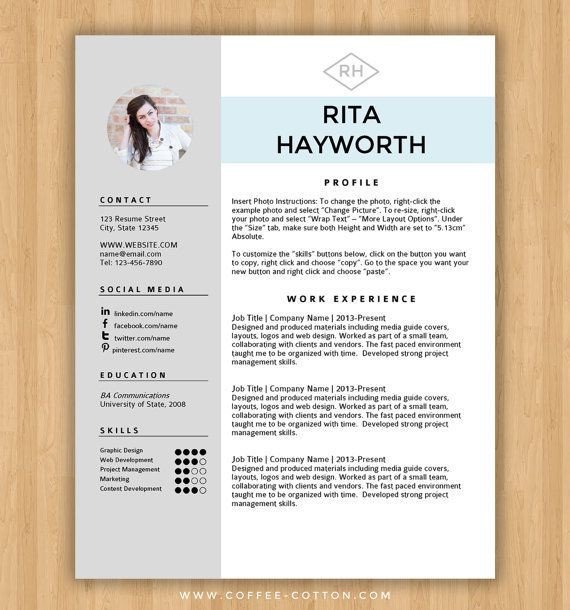 Resume Template Word Download Best 25 Free Cv Template Ideas On Pinterest