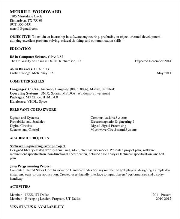 Resume Templates Free Printable Free Printable Resume Examples Image – 20 Free