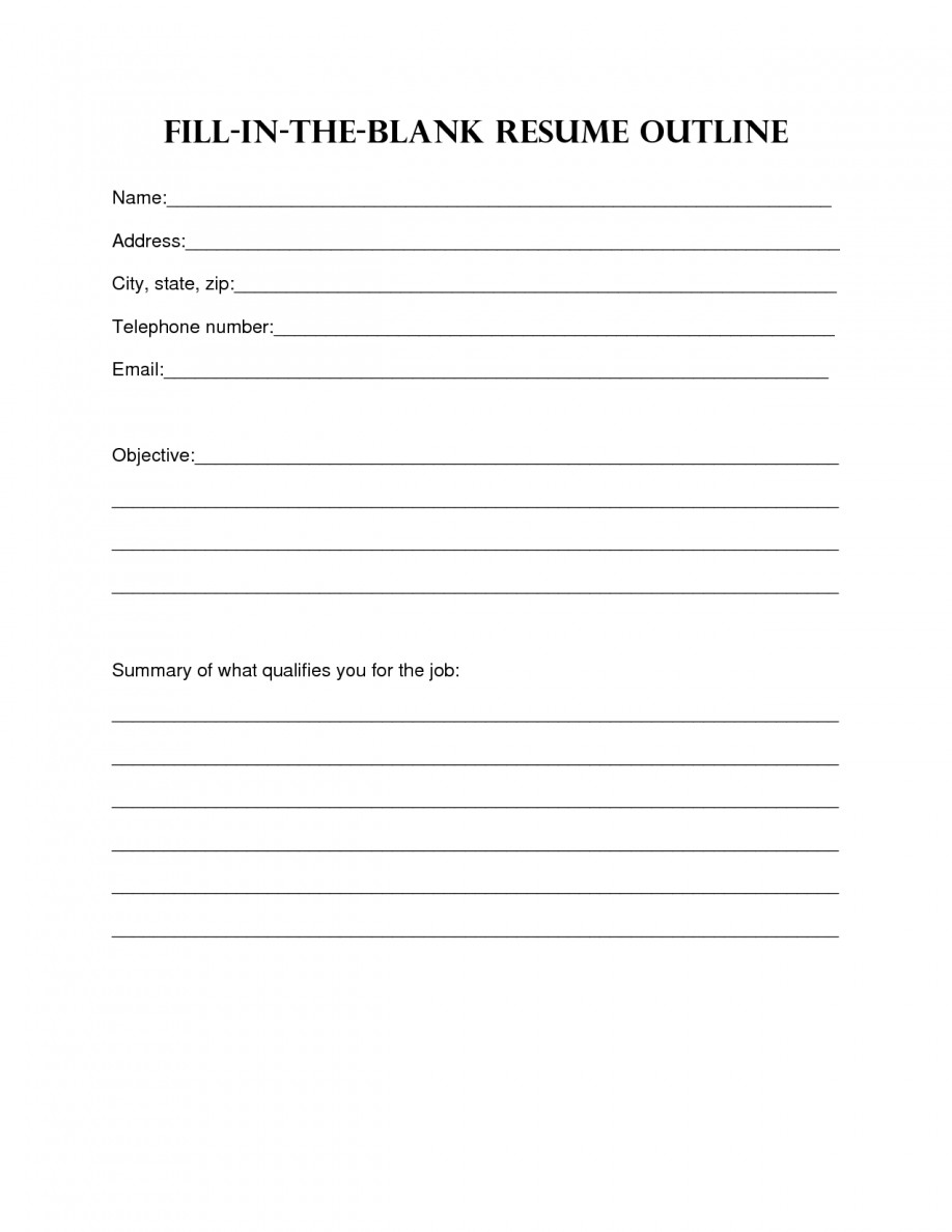 Resume Templates Free Printable Resume Design Blank Resume Template Sample Blank Resume