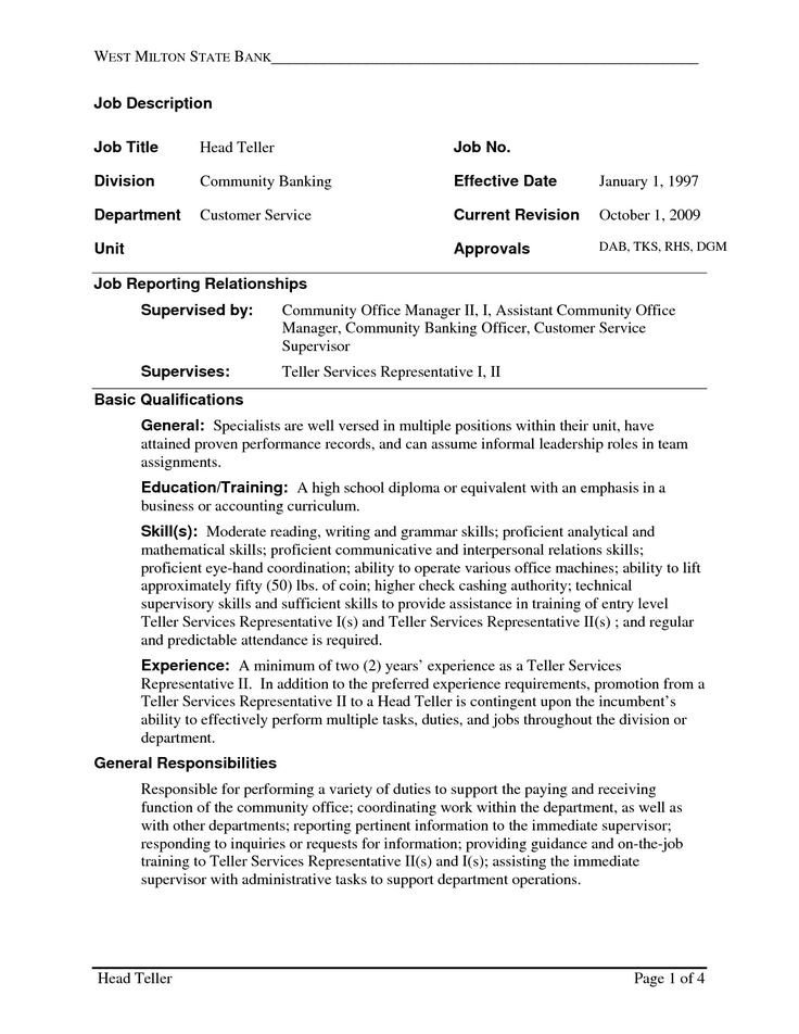 Resumes for Bank Teller Bank Teller Resume with No Experience topresume