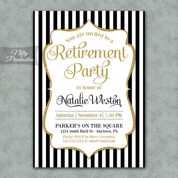 Retirement Invitation Template Free Retirement Party Invitation Template – 36 Free Psd format
