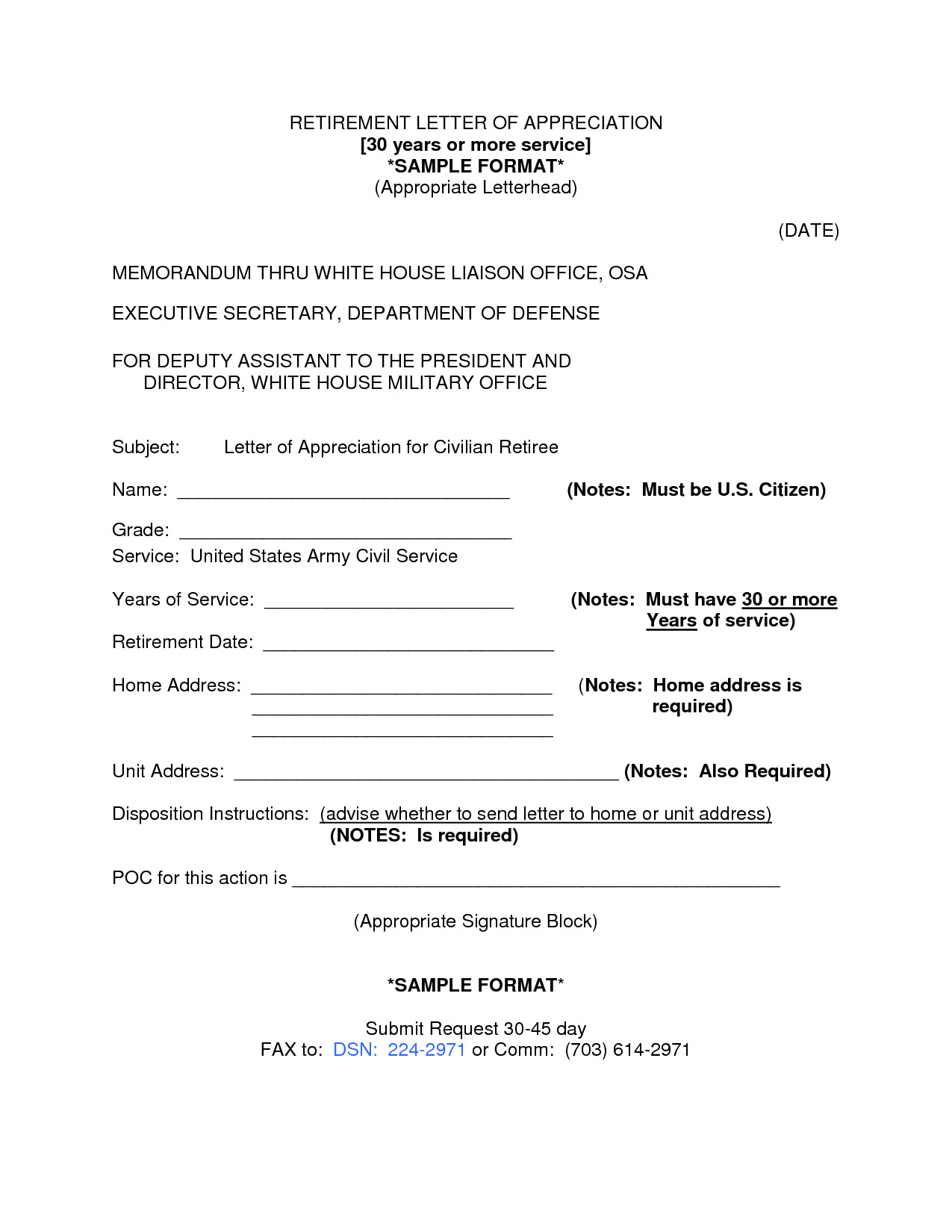 Retirement Letter Of Appreciation Best S Of U S Army Letter Appreciation Military