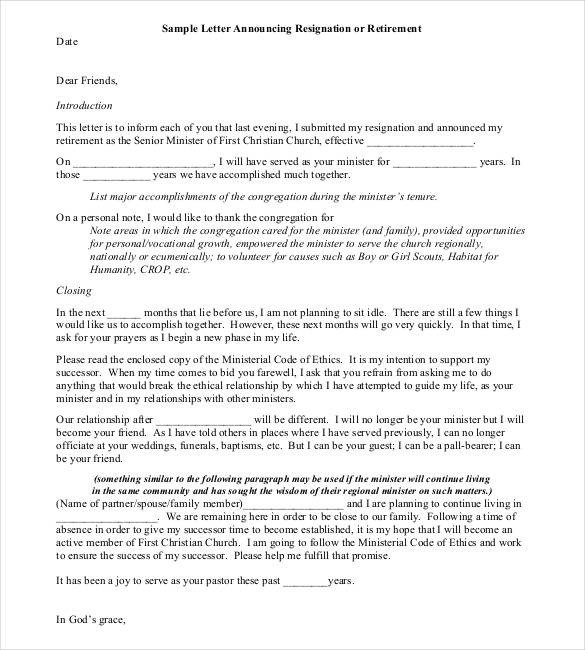 Retirement Letter to Clients Sample Letter Notifying Clients Employee Termination