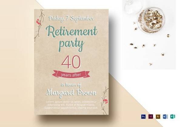 Retirement Party Flyer Templates 12 Retirement Party Flyer Templates to Download Ai Psd Docs