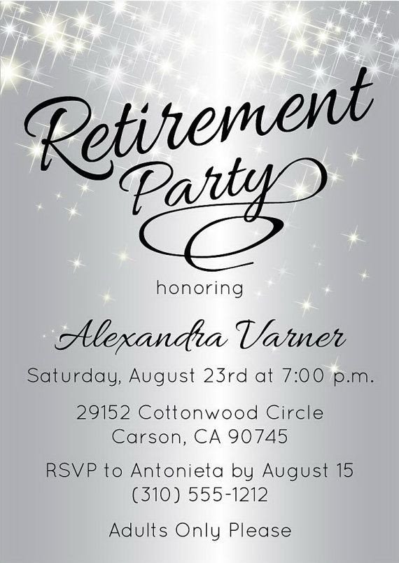 Retirement Party Invitations Template Best 25 Retirement Invitations Ideas On Pinterest