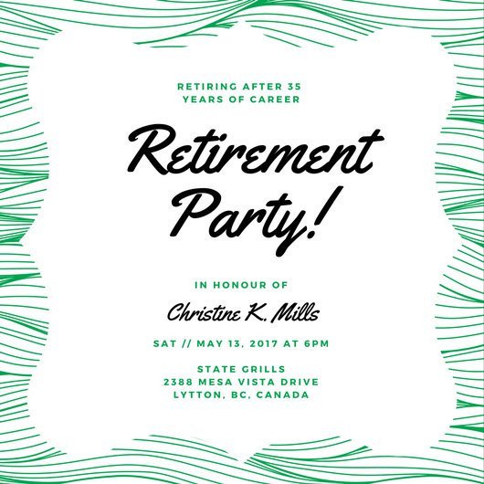 Retirement Party Invitations Template Customize 3 999 Retirement Party Invitation Templates