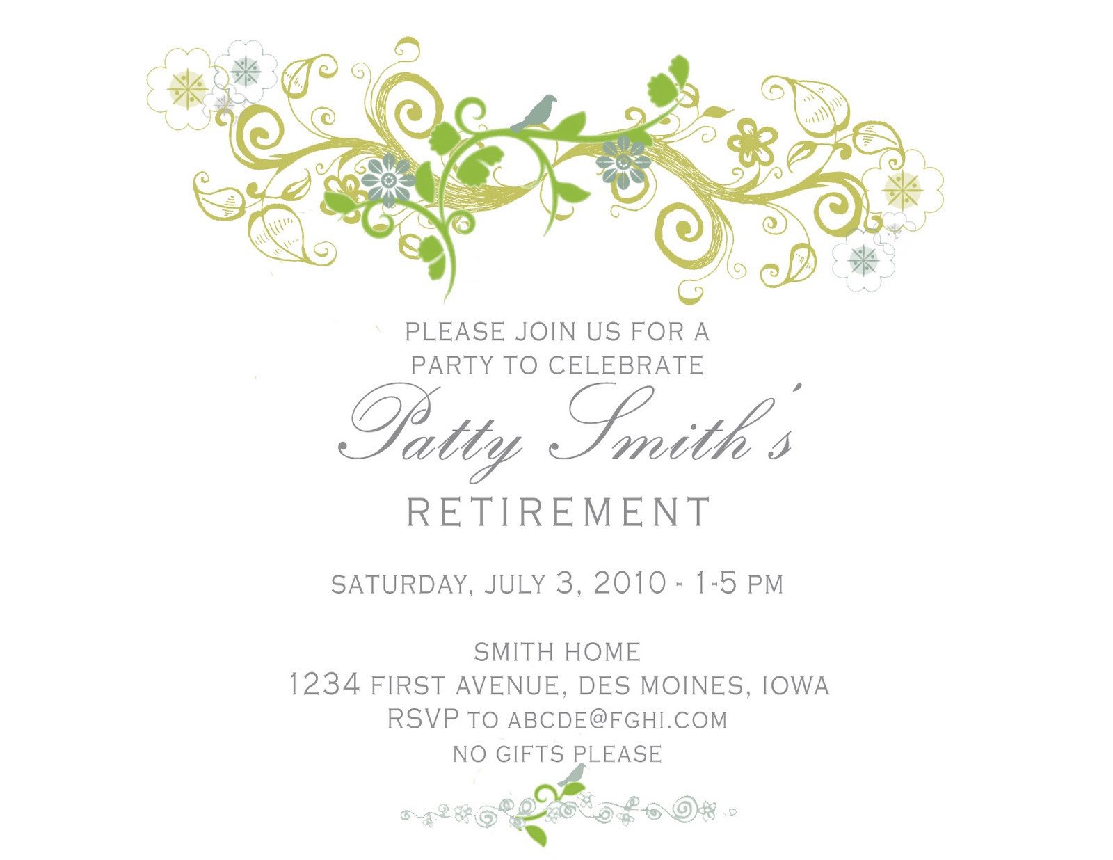 Retirement Party Invitations Template Idesign A Retirement Party Invitation