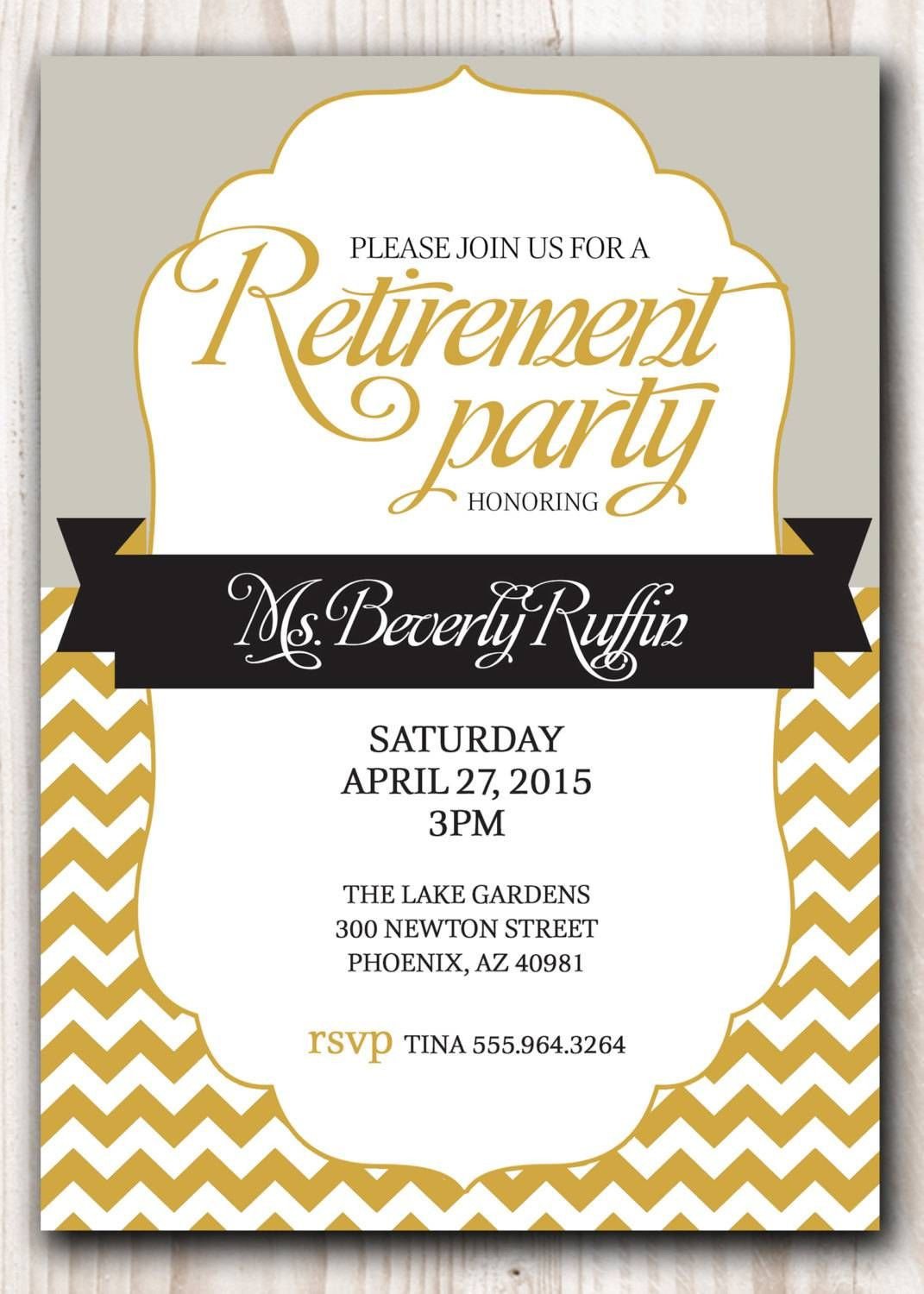 Retirement Party Invitations Template Retirement Party Invitation Template Microsoft
