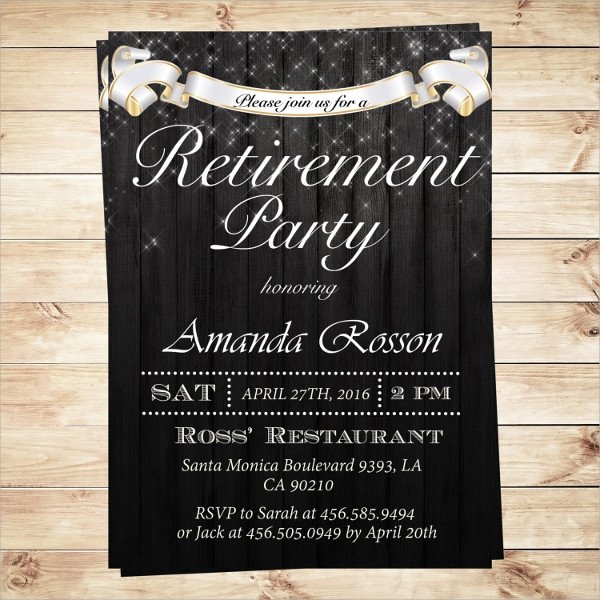 Retirement Party Invitations Templates 17 Retirement Party Invitations Psd Ai Word Pages