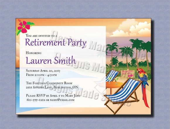 Retirement Party Invitations Templates 17 Retirement Party Invitations Psd Ai Word Pages