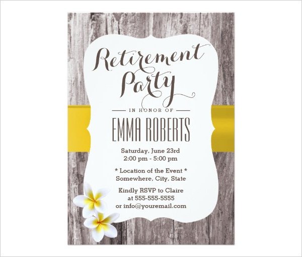 Retirement Party Invitations Templates 36 Retirement Party Invitation Templates Psd Ai Word