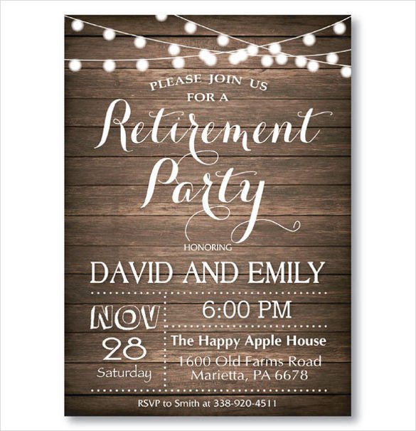 Retirement Party Invitations Templates 36 Retirement Party Invitation Templates Psd Ai Word
