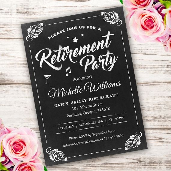 Retirement Party Invite Template Best 25 Retirement Invitations Ideas On Pinterest