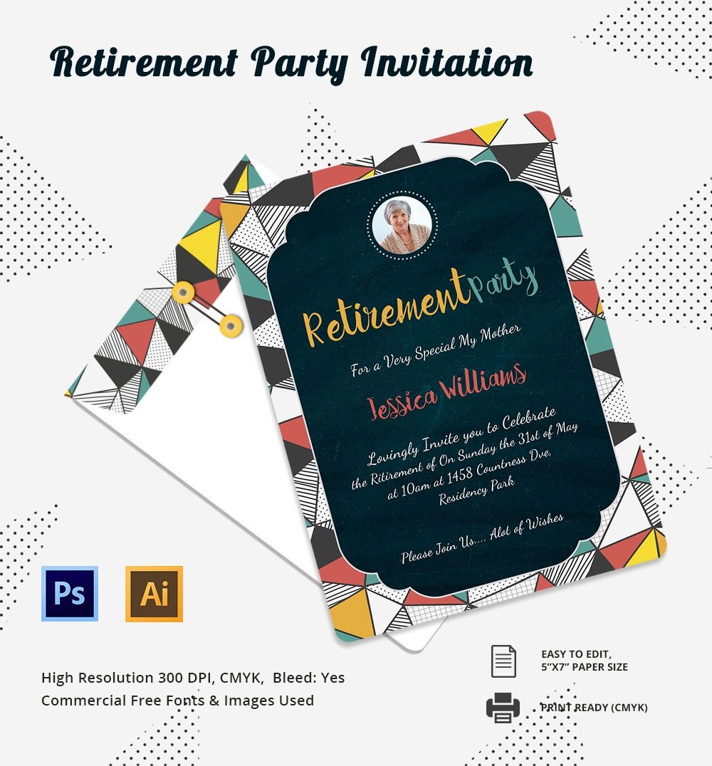 Retirement Party Invite Template Party Invitation Template – 31 Free Psd Vector Eps Ai