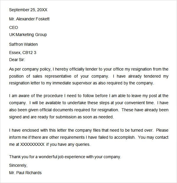 Retiring Letter Of Resignation Retirement Letter 20 Download Free Documents In Pdf Word