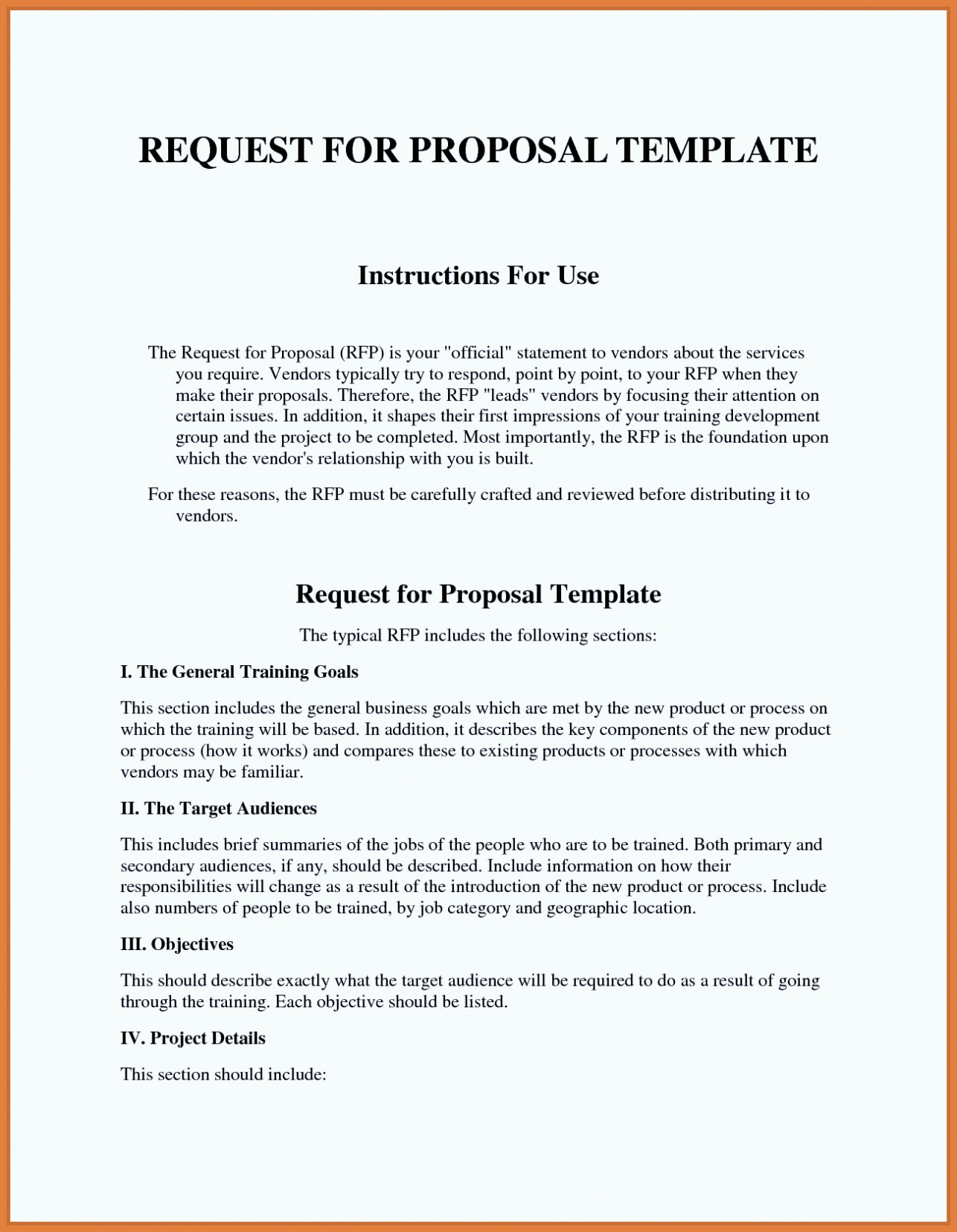 Rfp Response Template Information Technology Template for Proposal